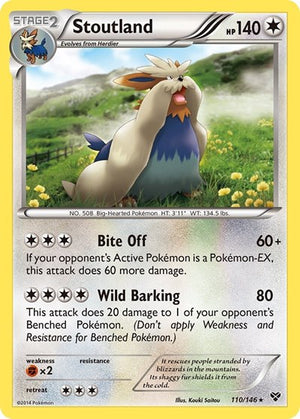 Pokemon TCG - XY Base Set - Stoutland - 110/146
