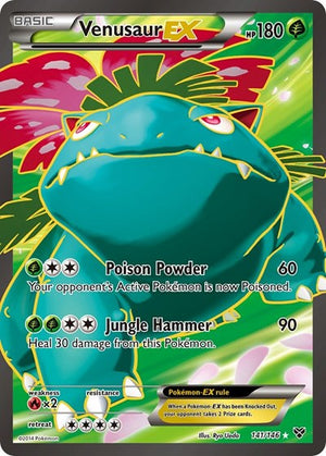 Pokemon TCG - XY Base Set - Venusaur EX - 141/146 - Holofoil