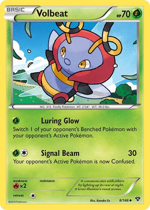 Pokemon TCG - XY Base Set - Volbeat - 8/146