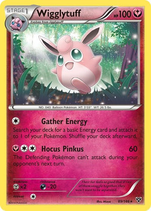 Pokemon TCG - XY Base Set - Wigglytuff - 89/146 - Reverse Holofoil