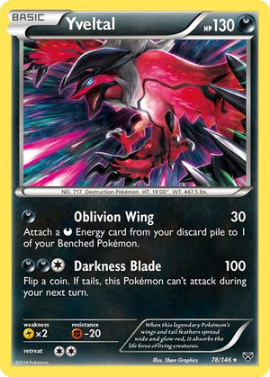 Pokemon TCG - XY Base Set - Yveltal - 78/146