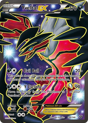 Pokemon TCG - XY Base Set - Yveltal EX - 144/146 - Holofoil