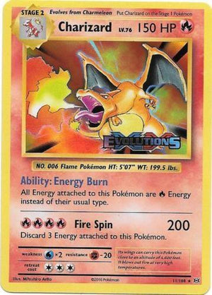 Pokemon TCG - XY Promos - Charizard - 11/108 - Holofoil