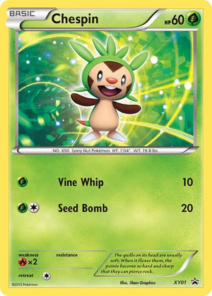 Pokemon TCG - XY Promos - Chespin - XY01 - XY01 - Holofoil