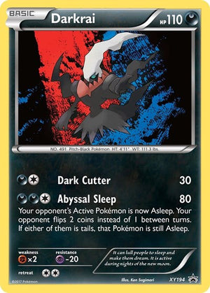 Pokemon TCG - XY Promos - Darkrai - XY194 - XY194 - Holofoil