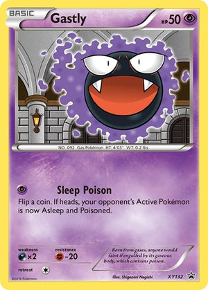Pokemon TCG - XY Promos - Gastly - XY132 - Holofoil
