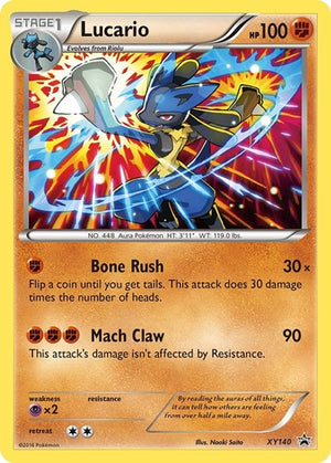 Pokemon TCG - XY Promos - Lucario - XY140 - XY140 - Holofoil