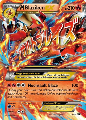 Pokemon TCG - XY Promos - M Blaziken EX - XY86 - Holofoil