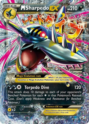 Pokemon TCG - XY Promos - M Sharpedo EX - XY200 - XY200 - Holofoil