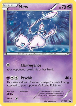 Pokemon TCG - XY Promos - Mew - XY192 - XY192 - Holofoil