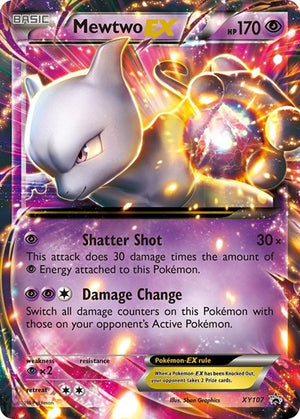 Pokemon TCG - XY Promos - Mewtwo EX - XY107 - XY107 - Holofoil