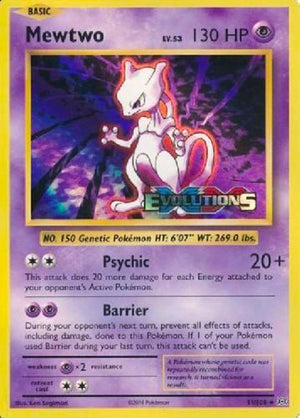 Pokemon TCG - XY Promos - Mewtwo - 51/108 - Holofoil