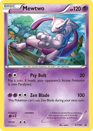 Pokemon TCG - XY Promos - Mewtwo - XY100 - XY100 - Holofoil