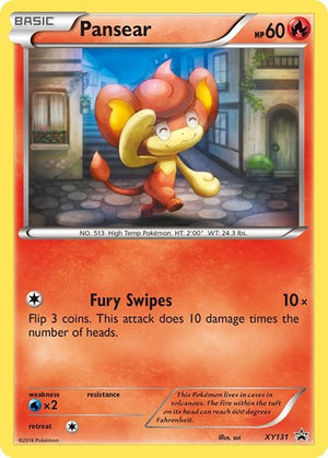 Pokemon TCG - XY Promos - Pansear - XY131 - Holofoil