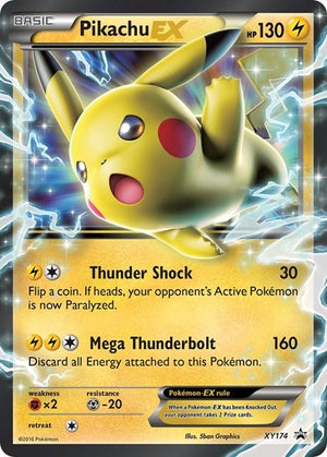 Pokemon TCG - XY Promos - Pikachu EX - XY174 - XY174 - Holofoil