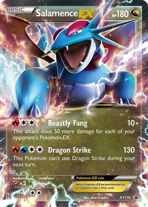 Pokemon TCG - XY Promos - Salamence EX - XY170 - XY170 - Holofoil