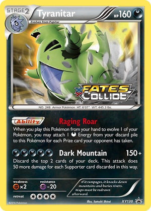 Pokemon TCG - XY Promos - Tyranitar - XY130 - Holofoil