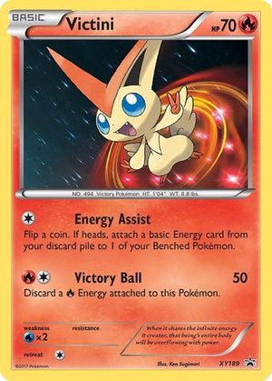 Pokemon TCG - XY Promos - Victini - XY189 - XY189 - Holofoil