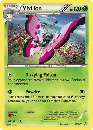 Pokemon TCG - XY Promos - Vivillon - XY137 - Holofoil