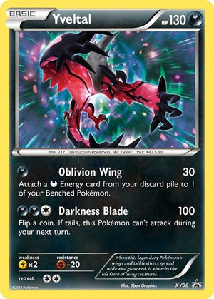 Pokemon TCG - XY Promos - Yveltal - XY06 - XY06 - Holofoil