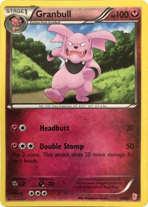 Pokemon TCG - XY Trainer Kit - Sylveon & Noivern - Granbull - 14/30