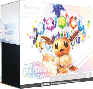 Scarlet and Violet Prismatic Evolutions Elite Trainer Box
