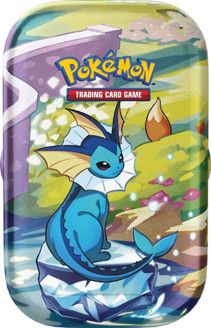 Scarlet and Violet Prismatic Evolutions Mini Tin - Vaporeon