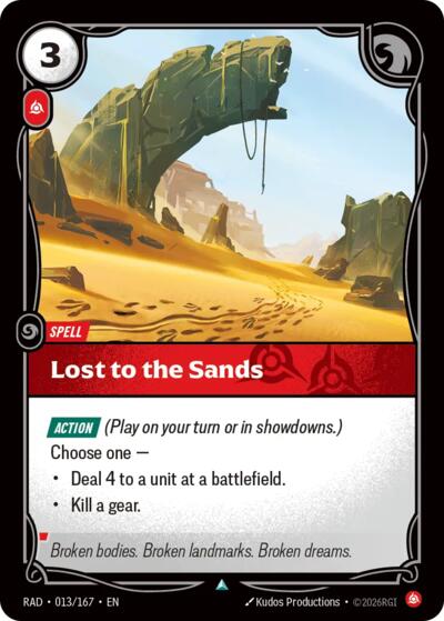 Riftbound - Radiance - Lost to the Sands - 013/167 - Uncommon