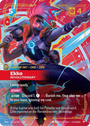 Riftbound - Radiance - Ekko, Revolutionary - 021a/167 - Alternate Art - Showcase