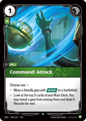 Riftbound - Radiance - Command: Attack - 033/167 - Uncommon