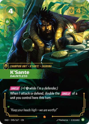 Riftbound - Radiance - K'Sante, Dauntless - 045/167 - Epic