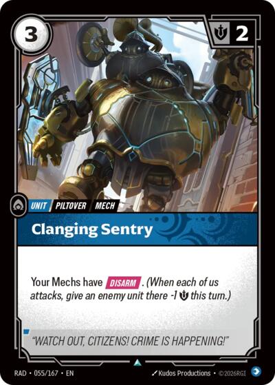 Riftbound - Radiance - Clanging Sentry - 055/167 - Uncommon
