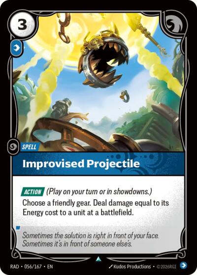 Riftbound - Radiance - Improvised Projectile - 056/167 - Uncommon