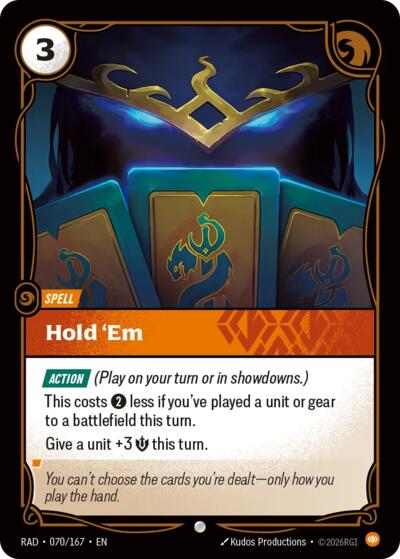 Riftbound - Radiance - Hold 'Em - 070/167 - Common