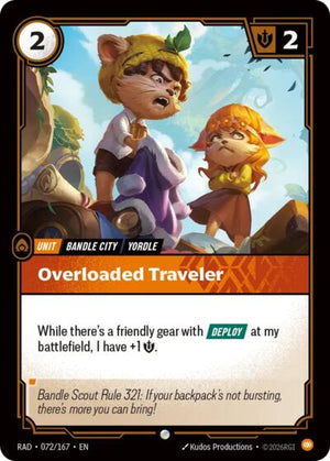 Riftbound - Radiance - Overloaded Traveler - 072/167 - Common