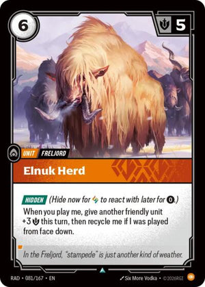 Riftbound - Radiance - Elnuk Herd - 081/167 - Uncommon