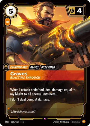 Riftbound - Radiance - Graves, Blasting Through - 085/167 - Rare