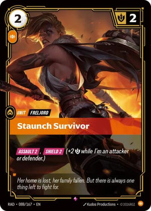 Riftbound - Radiance - Staunch Survivor - 088/167 - Rare