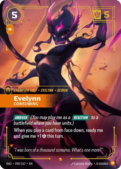 Riftbound - Radiance - Evelynn, Consuming - 090/167 - Epic