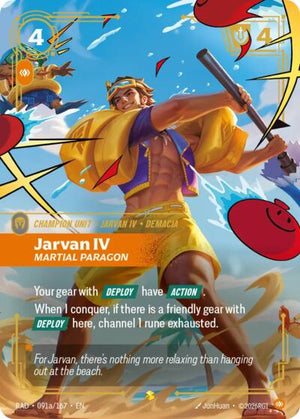 Riftbound - Radiance - Jarvan IV, Martial Paragon - 091a/167 - Alternate Art - Showcase