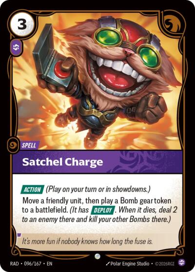 Riftbound - Radiance - Satchel Charge - 096/167 - Common