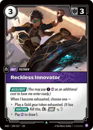 Riftbound - Radiance - Reckless Innovator - 105/167 - Uncommon