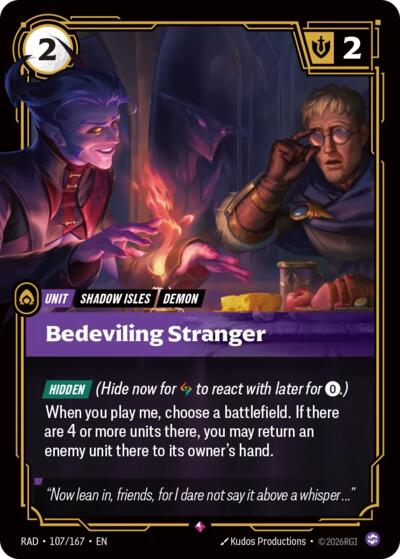 Riftbound - Radiance - Bedeviling Stranger - 107/167 - Rare