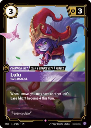 Riftbound - Radiance - Lulu, Whimsical - 110/167 - Rare