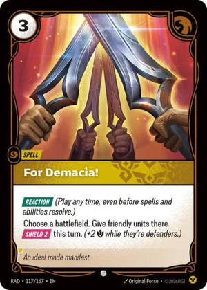 Riftbound - Radiance - For Demacia! - 117/167 - Common