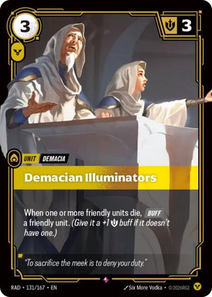 Riftbound - Radiance - Demacian Illuminators - 131/167 - Rare