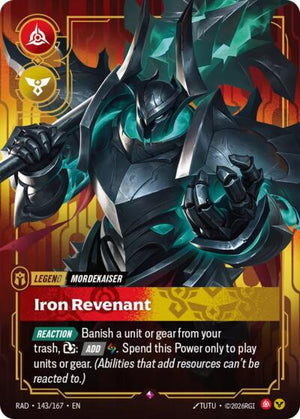 Riftbound - Radiance - Mordekaiser, Iron Revenant - 143/167 - Rare