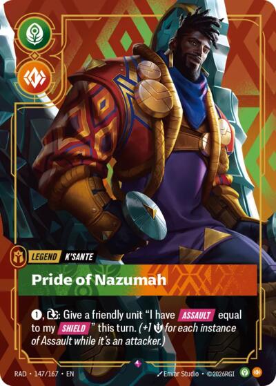 Riftbound - Radiance - K'Sante, Pride of Nazumah - 147/167 - Rare