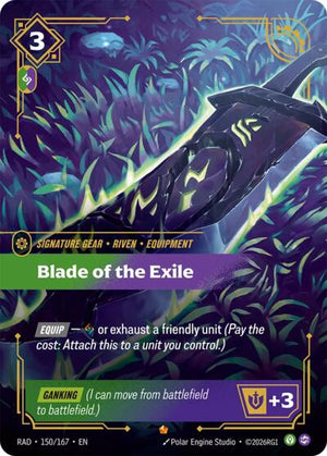 Riftbound - Radiance - Blade of the Exile - 150/167 - Epic