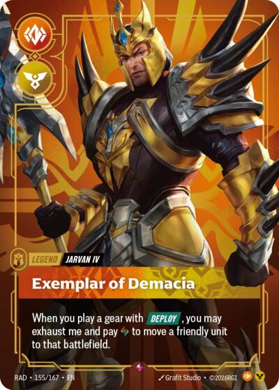 Riftbound - Radiance - Jarvan IV, Exemplar of Demacia - 155/167 - Rare